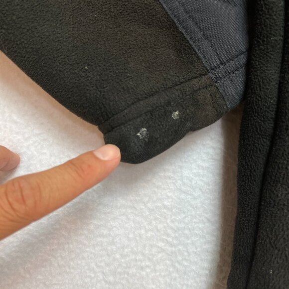 Vintage The North Face Salinas Jacket Mens M Black Heavyweight Fleece Full Zip - Picture 6 of 14